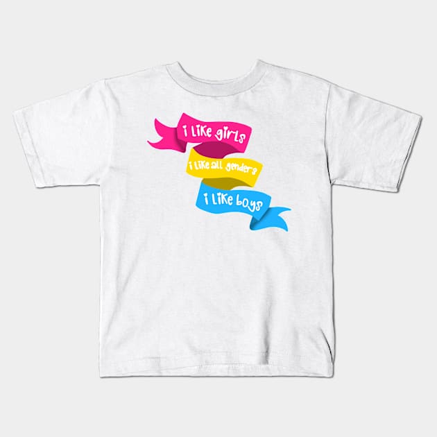 I like all genders Kids T-Shirt by Becky-Marie